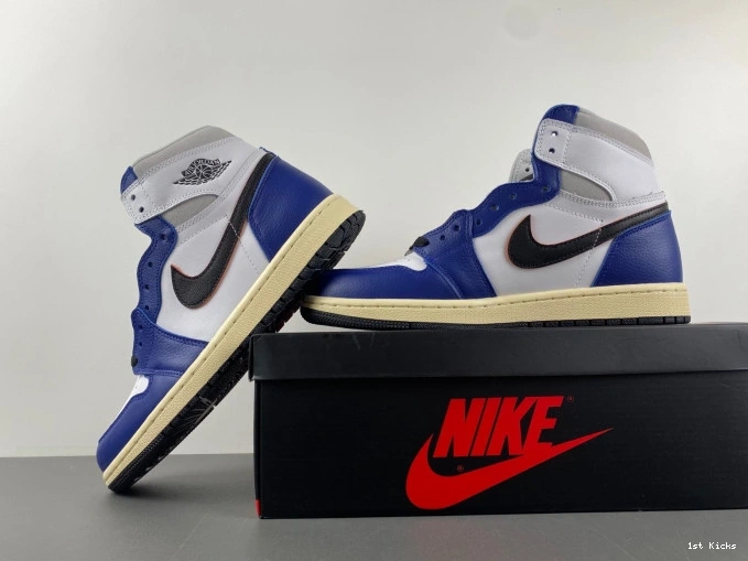 1st Kicks Rare Deep Blue Jordan DZ5485-100 1 Royal Air High Air OG 0701